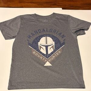 Star Wars Gray Mandalorian Helmet Tee